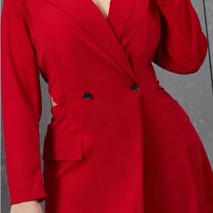 Red hot blazer dress